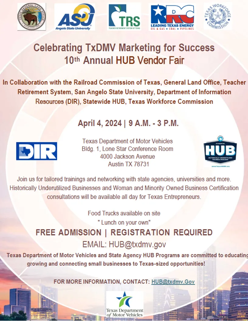 TxDMV Marketing for Success TxDMV Marketing for Success FLYER