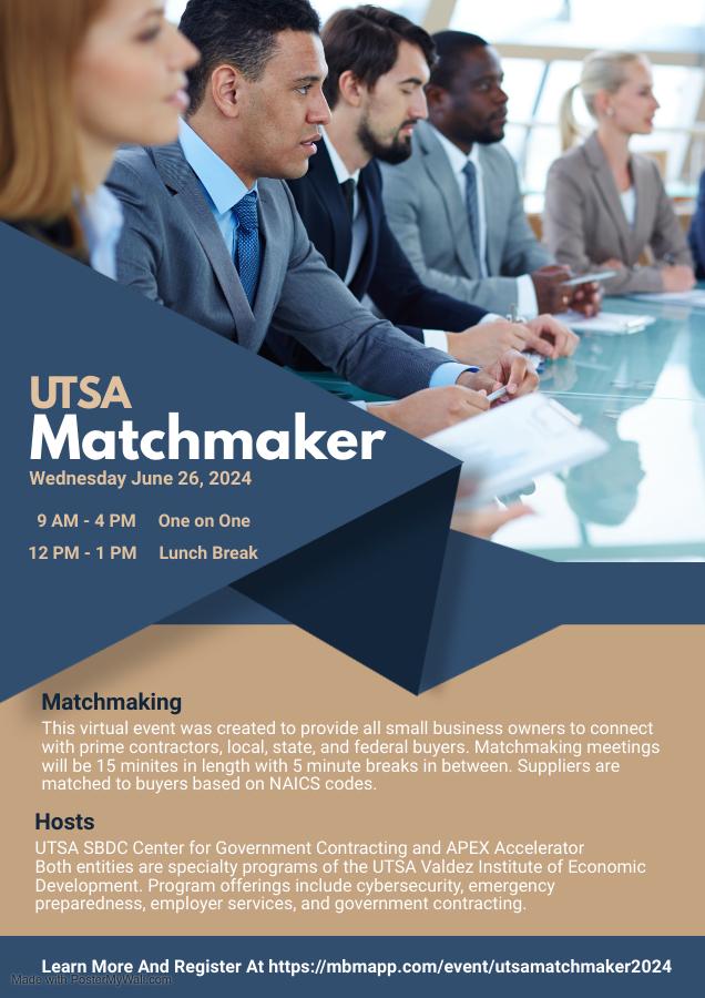 UTSA Business Matchmaker UTSA Business Matchmaker