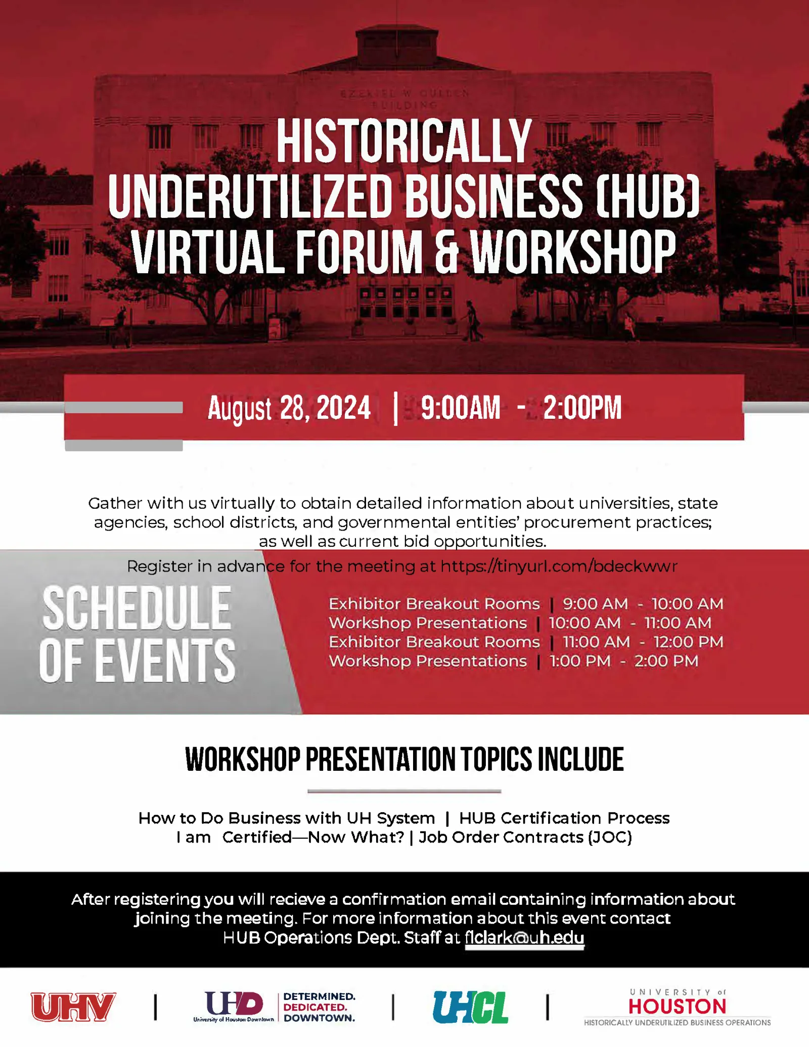 University of Houston HUB Virtual Forum