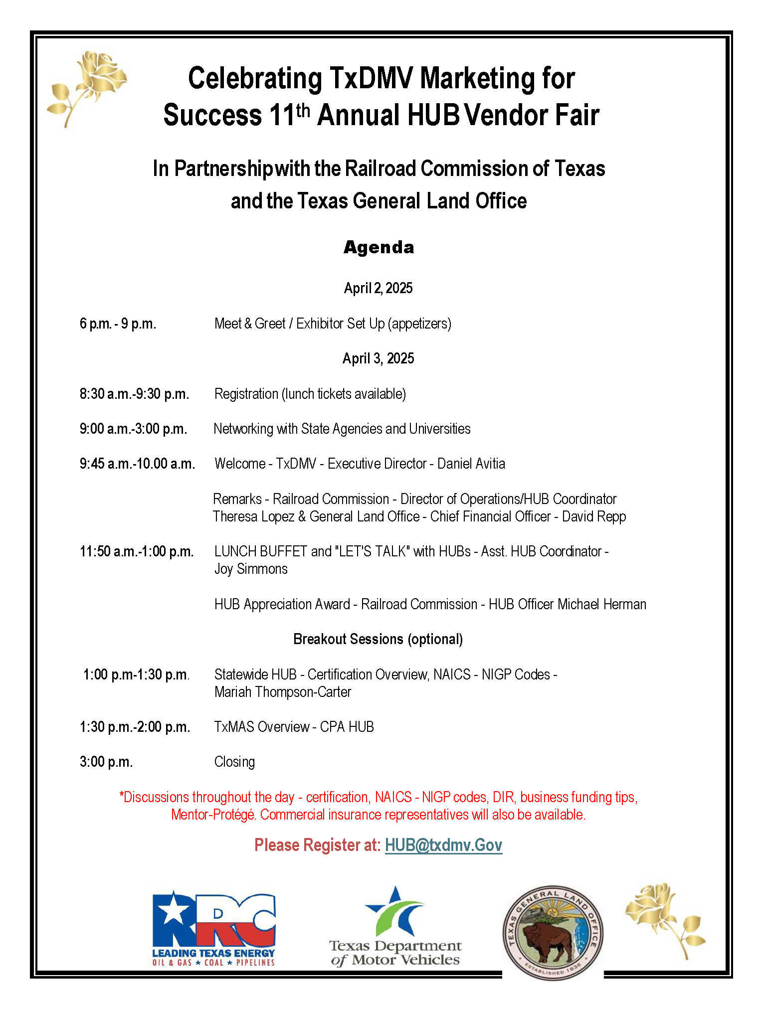  2025 Marketing For Success Agenda