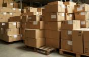 picture of stacked boxes in warehouse