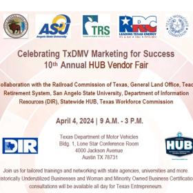 TxDMV Marketing for Success 10th Annual HUB Vendor Fair